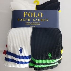 Polo by Ralph Lauren mens crew socks size 6-12